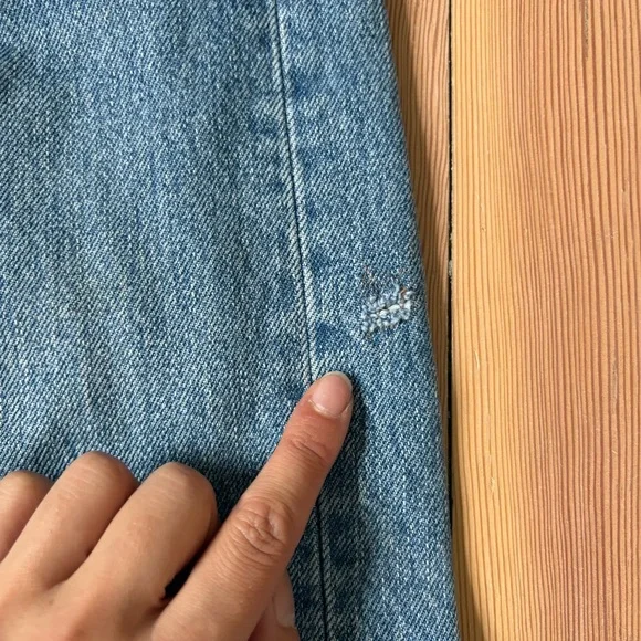 Vintage Levi’s 501 Blue Jeans Raw Hem - Picture 12 of 16